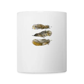 Colorful feathers - Mug - white - Front