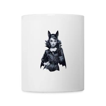 Retro Style Bat-themed Gothic für Gothik Fans - Tasse - Weiß - Vorne