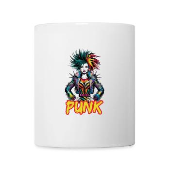 Punk Art Style Punk Girl für Rebellen - Tasse - Weiß - Vorne
