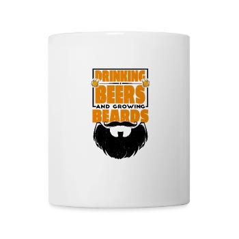 Boire des bières et faire pousser la barbe 3 - Mug blanc - blanc - Devant