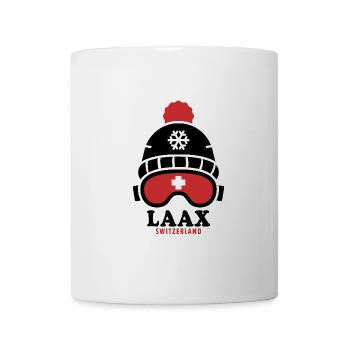 Laax ski resort Switzerland Alps - Mug - white - Front