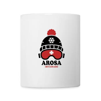 Skigebiet Arosa Schweiz Alpen - Tasse - Weiß - Vorne