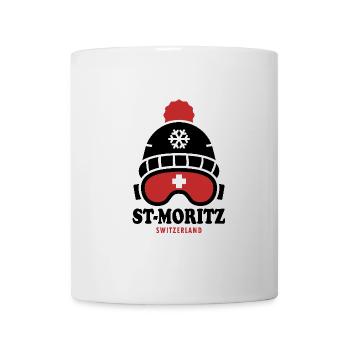 St Moritz ski resort Switzerland Alps - Mug - white - Front