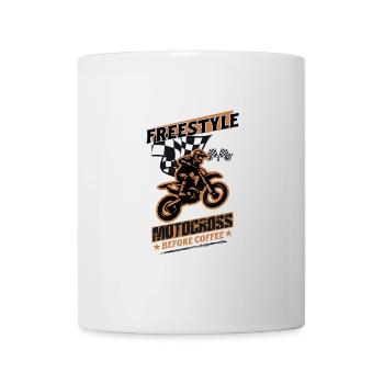 Dirtbike Rider Freestyle Motorcross MX Motocross - Mug - white - Front