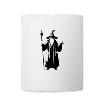 Wizard - Simple Fantasy Logo - Tasse - Weiß - Vorne