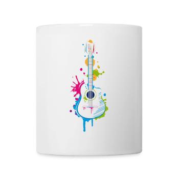 Graffiti Gitarre - Tasse - Weiß - Vorne