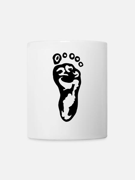 Fuß - Tasse - Weiß