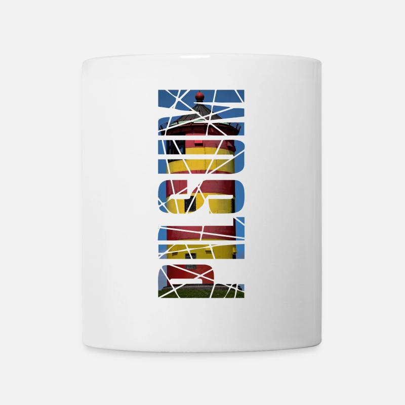 Leuchtturm Pilsum - Geschenk - Tasse - Weiß