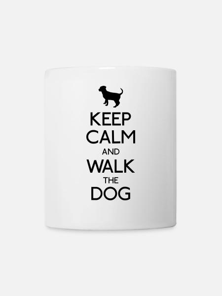 Keep Calm Dog - Tasse - Weiß