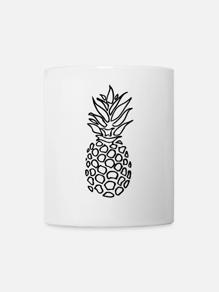 Ananas - Tasse - Weiß