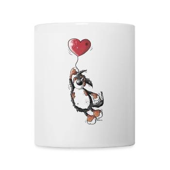 Bouvier bernois avec le coeur - Mug blanc - blanc - Devant