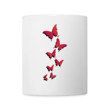Papillons volants - papillons volants - Mug blanc - blanc - Devant