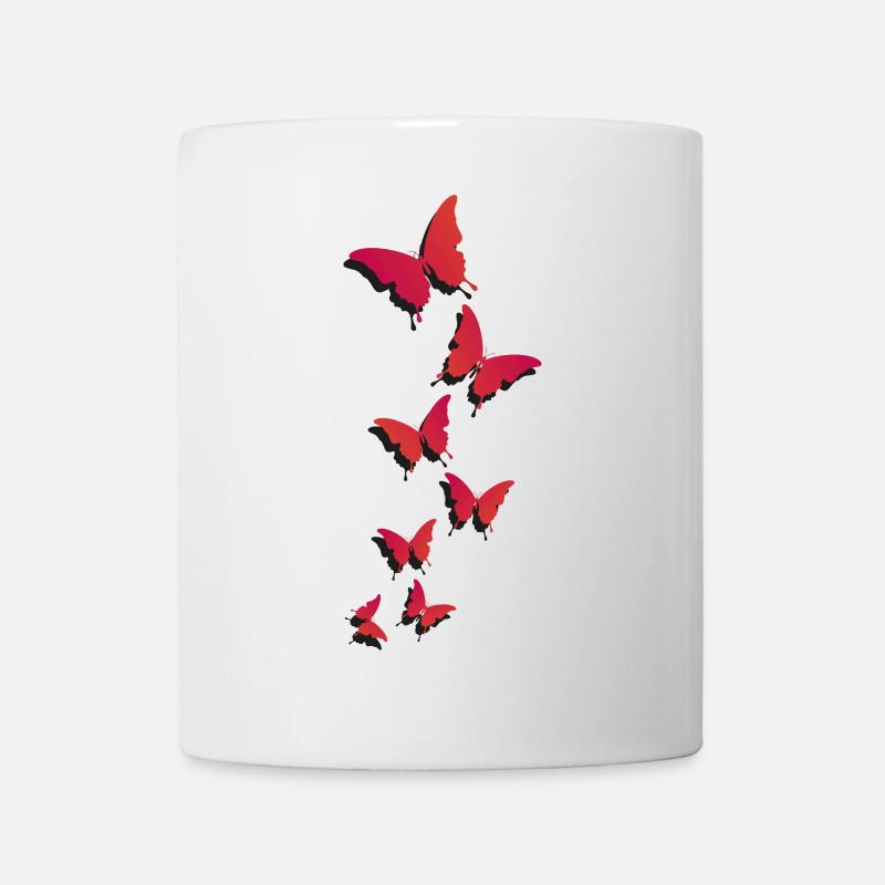 Flying butterflies - flying butterflies - Mug - white