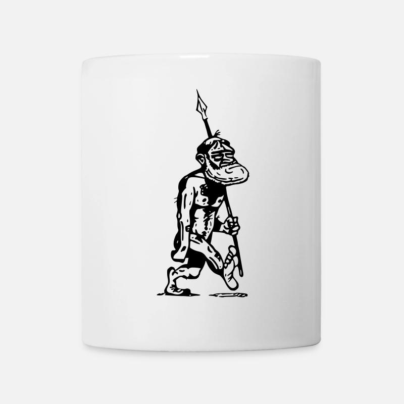 höhlenmensch Vorfahre Menschenaffe Evolution - Tasse - Weiß