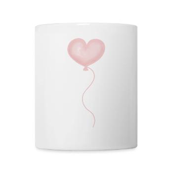 Luftballon herz - Tasse - Weiß - Vorne