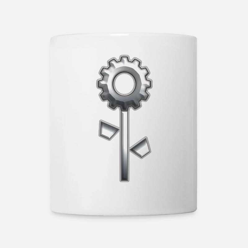 Fleur de métal - Mug blanc - blanc