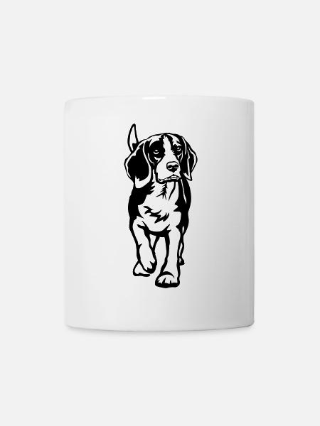 Beagle - Tasse - Weiß