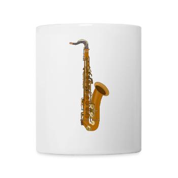 Saxophone - Mug blanc - blanc - Devant