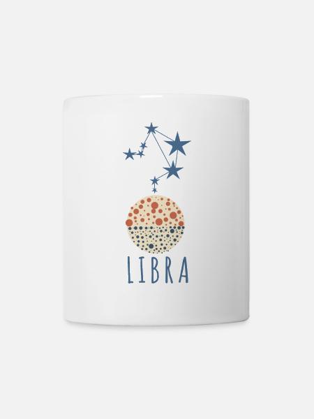 Das Sternbild Waage - Tasse - Weiß
