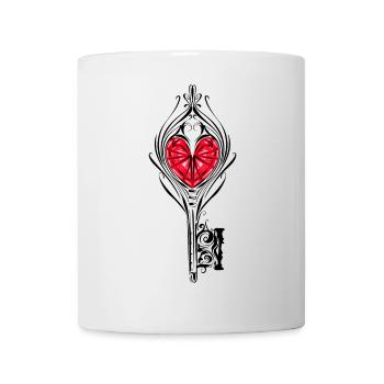 Key to the heart - Mug - white - Front