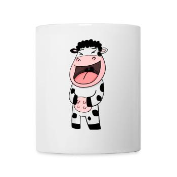 Cow laughs - Mug - white - Front