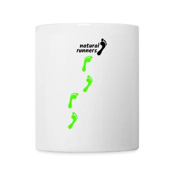 barfuß laufen - natural runners step by step 2023 - Tasse - Weiß - Vorne