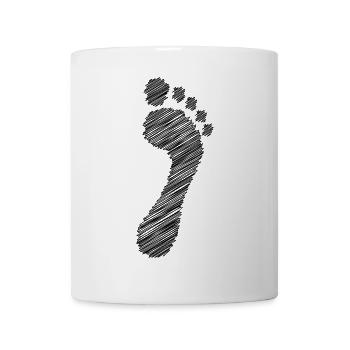 natural runners barfuß schwarz - Tasse - Weiß - Vorne
