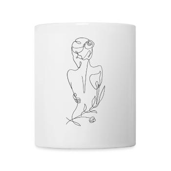 Motif de t-shirt femme, design imprimé - Mug blanc - blanc - Devant