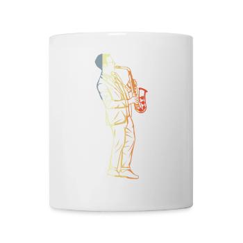 Vintage Saxophone - Mug - white - Front