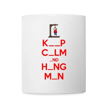Garder son calme et son bourreau - Mug blanc - blanc - Devant