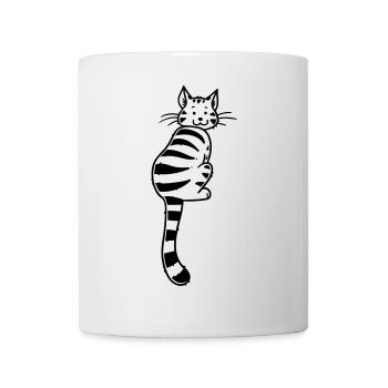 Cartoon Kitten - Tasse - Weiß - Vorne