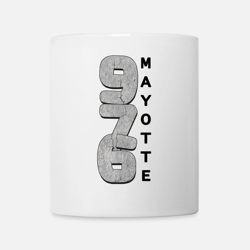 T SHIRT 976 MAYOTTE - Mug blanc - blanc