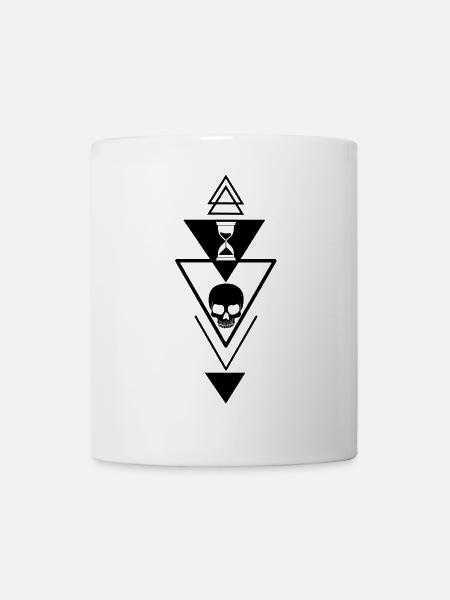 Le temps qui passe (noir) - Mug blanc - blanc