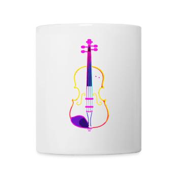 Violon Lineart - Mug blanc - blanc - Devant