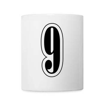 9 Number symbol - Mug - white - Front