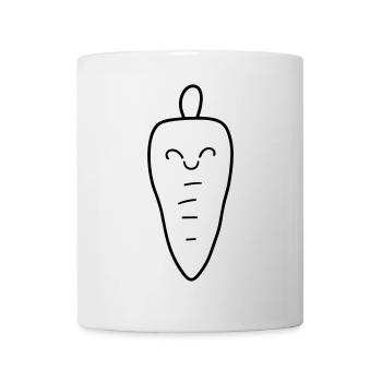 Karotte - Tasse - Weiß - Vorne