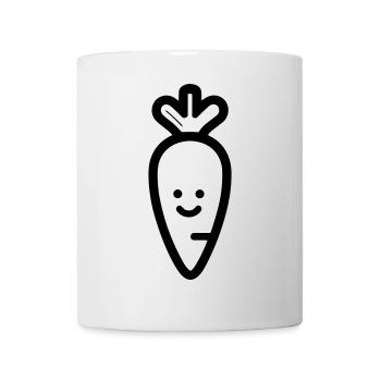 Karotte - Tasse - Weiß - Vorne