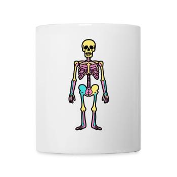 Skelett Comic Halloween Symbol - Tasse - Weiß - Vorne