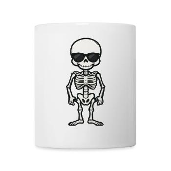 Skelett Comic Halloween Sonnenbrille - Tasse - Weiß - Vorne