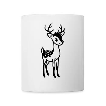 Hirsch - Tasse - Weiß - Vorne