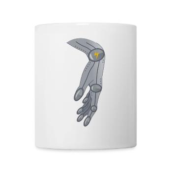Alien Robotik Hand Geschenk - Tasse - Weiß - Vorne