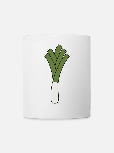 Lauch - Tasse - Weiß