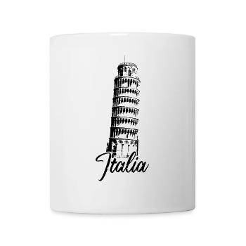Italien schiefer turm pisa Illustration Bauwerk - Tasse - Weiß - Vorne