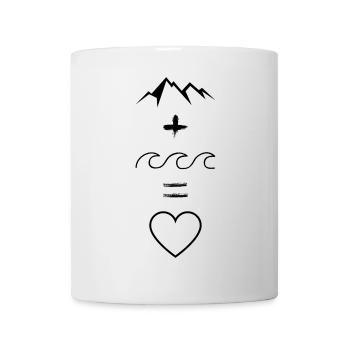 Mountain and sea love - Mug - white - Front