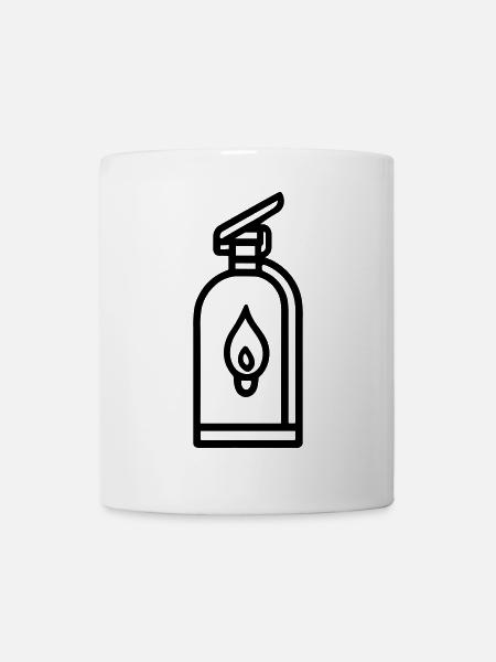 Feuerlöscher - Tasse - Weiß