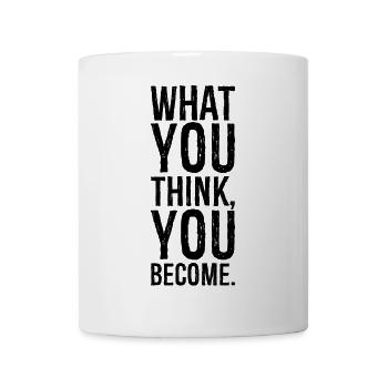ce que vous pensez devenir - Mug blanc - blanc - Devant