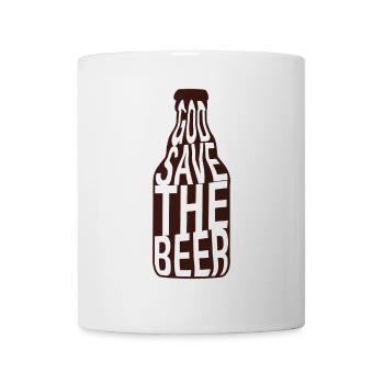 God save the Beer Beer Stubbi Celebrate Party - Mug blanc - blanc - Devant