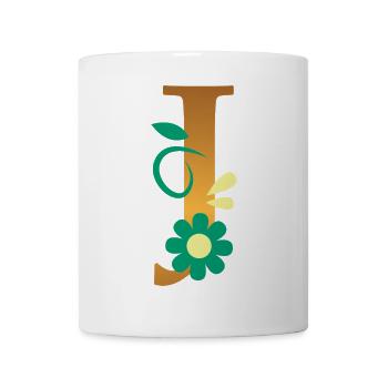 J - Tasse - Weiß - Vorne