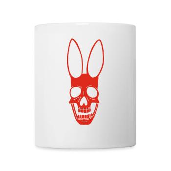 Red Rabbit Skull - Mug - white - Front