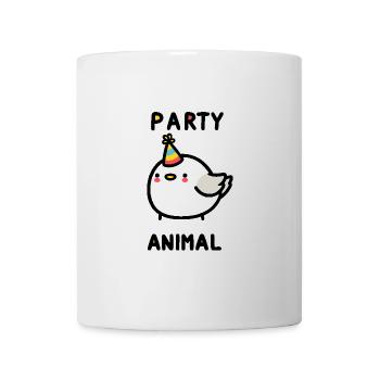 Fête Mer du Nord Mouette Oiseau Fête Chapeau Anniversaire Célébration - Mug blanc - blanc - Devant